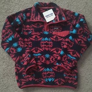 Patagonia girls t snap synchilla 12